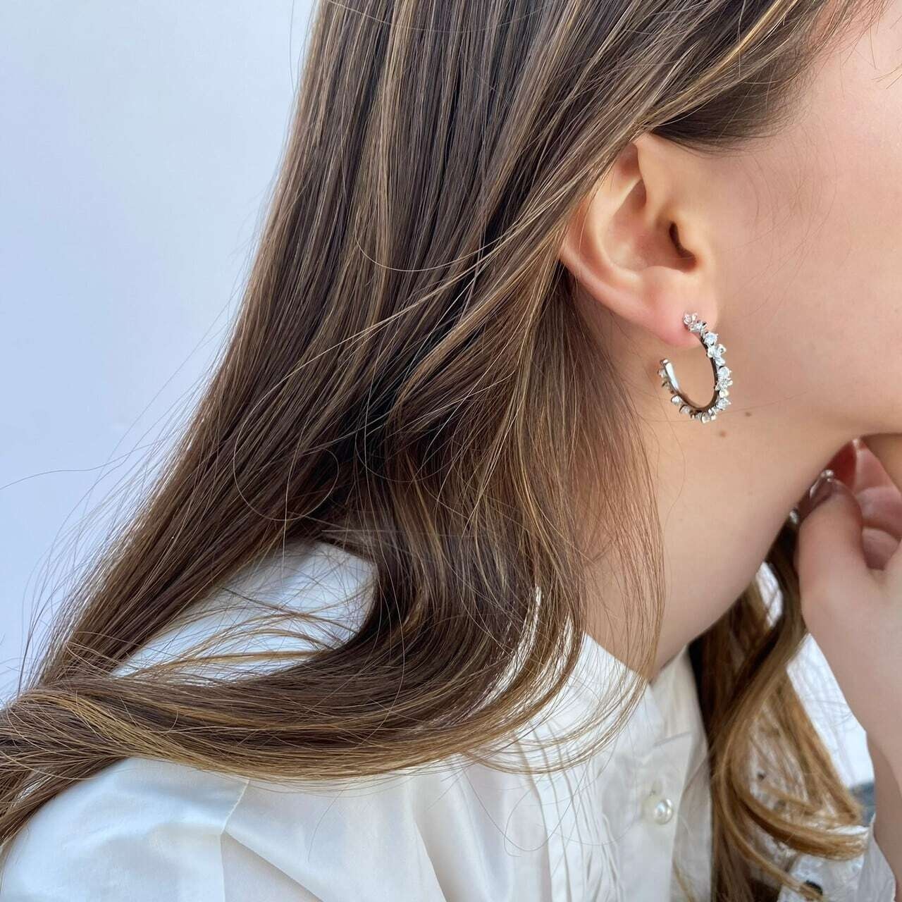 ラッキーフラワーピアス( ゴールド / シルバー )