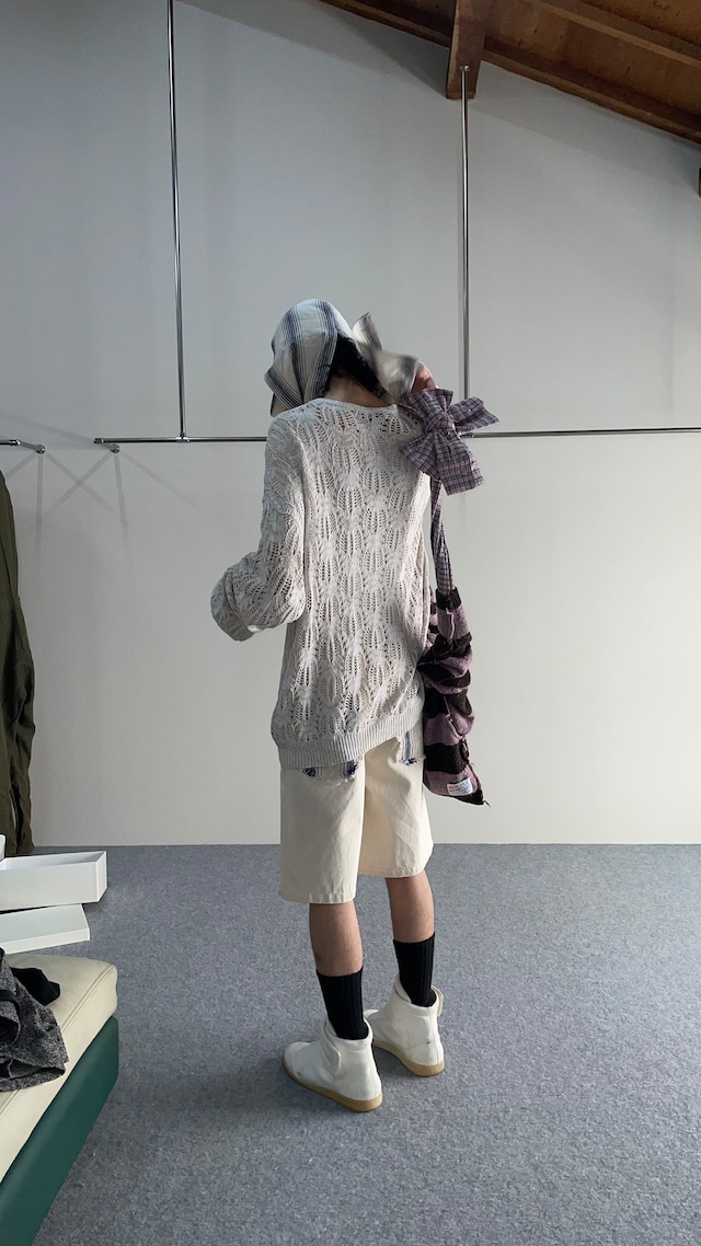 【oscarouyang】CORNISH MUG STRIPE KNIT WITH SHIRT JUMPER BAG/ kyoto store