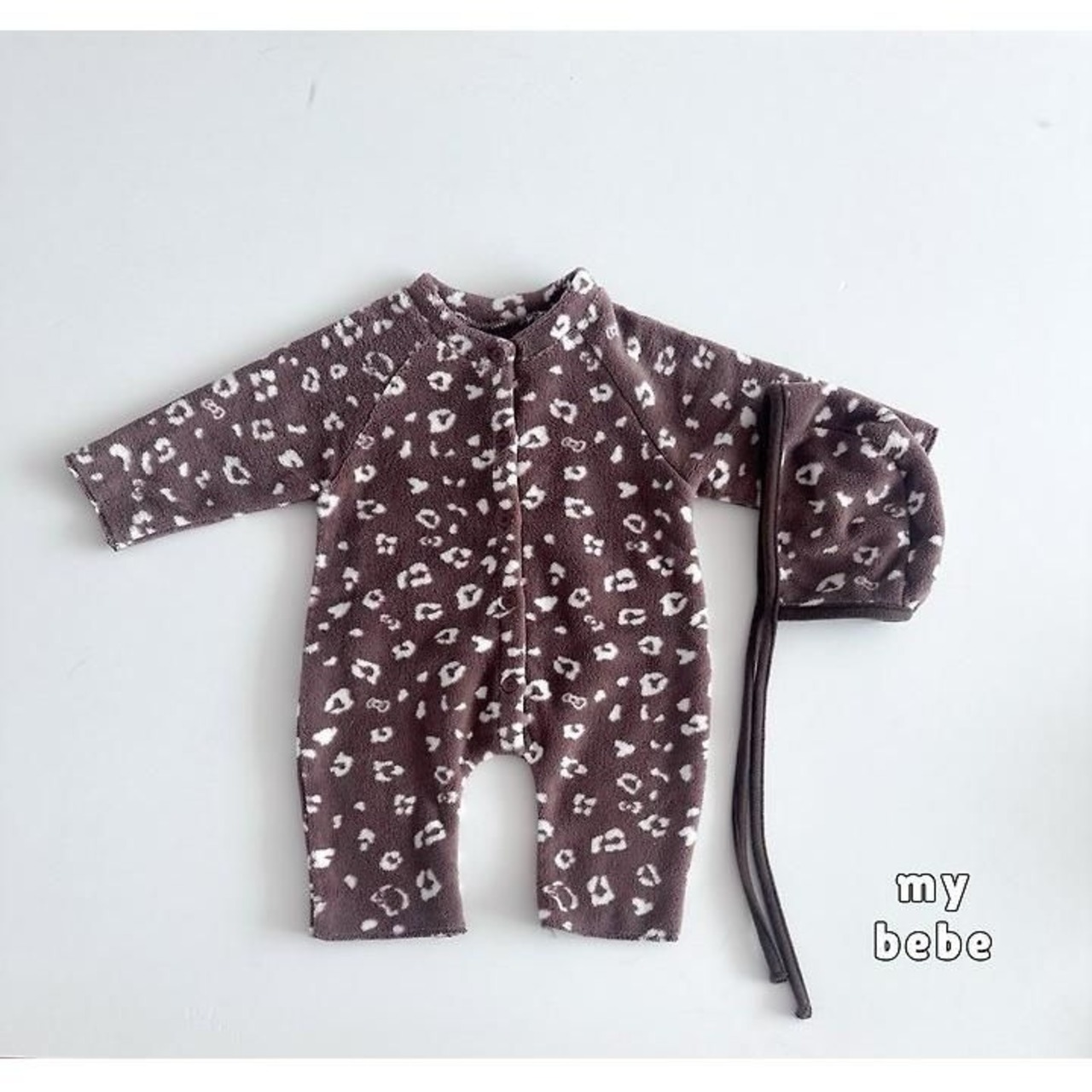 韓国子供服 / 26winter / my bebe / プードルスーツ(ボンネットセット) / ベビー / 冬服 *S~M*