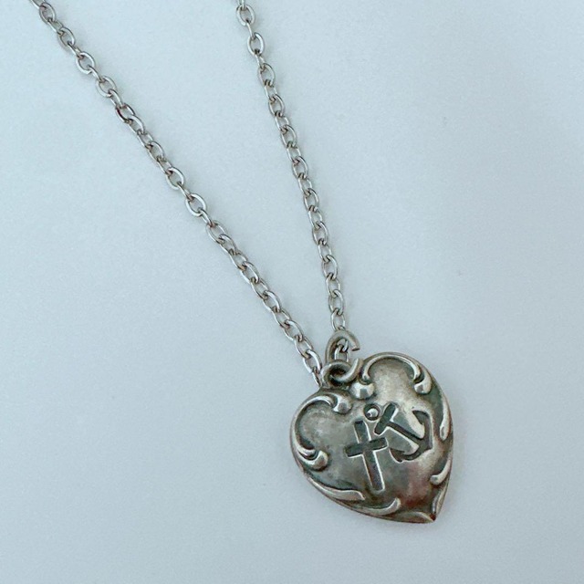 【J271】10s -40s　十字架　錨　スウィートハートジュエリー　ヴィンテージ　チャーム