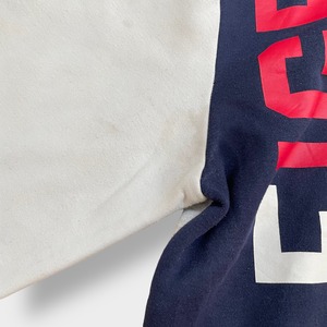 TOMMY HILFIGER DENIM ジップアップ パーカー クレイジーパターン フーディー スウェット プリント 袖ロゴ 切替 刺繍ロゴ L マルチカラー トミーヒルフィガー  US古着