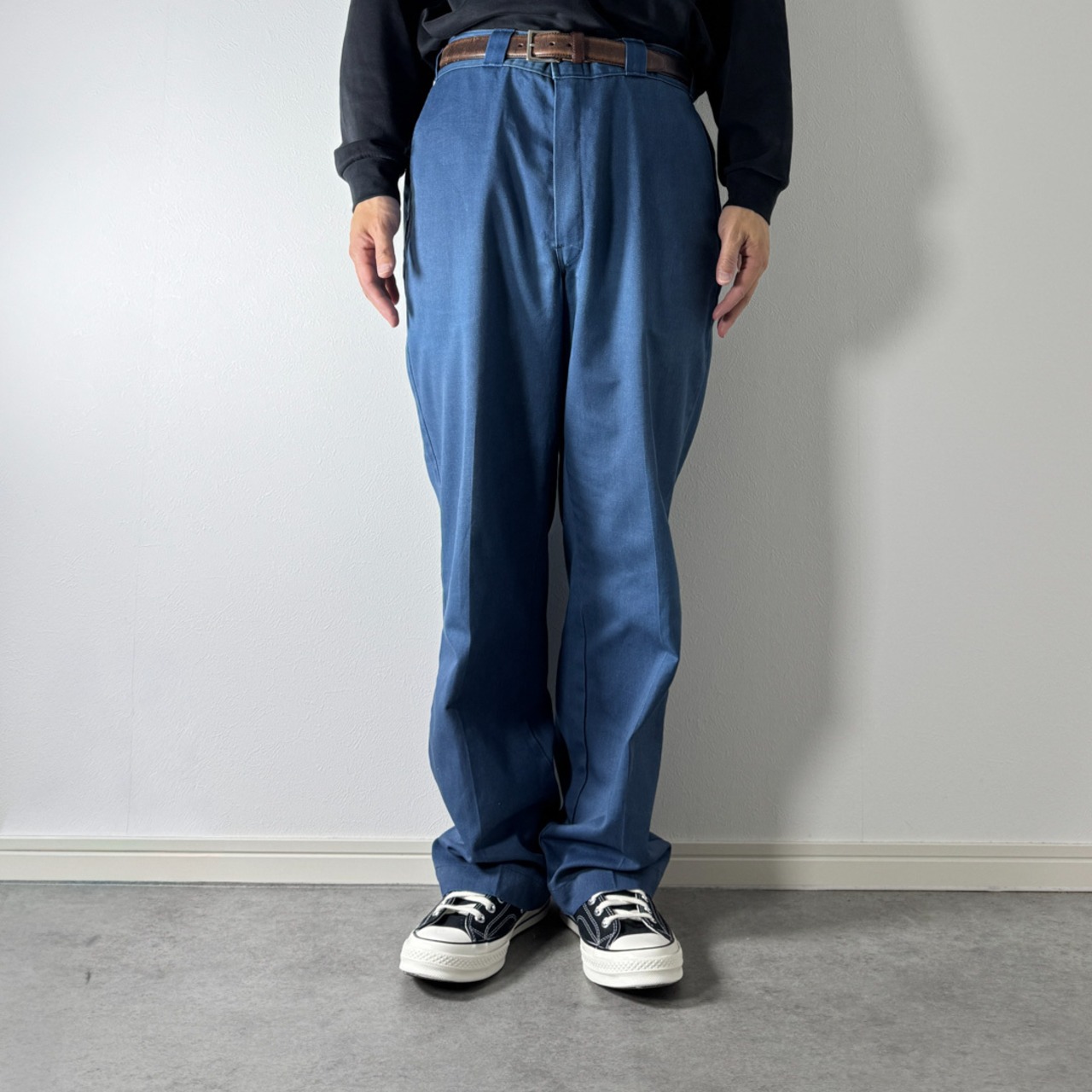 80s Dickies 874 work pants navy W34L29.5相当 古着 - 16