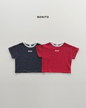 【取寄/韓国直送】BONITO 26/SM 1+1ストライプラッパTシャツ｜夏服｜韓国子供服