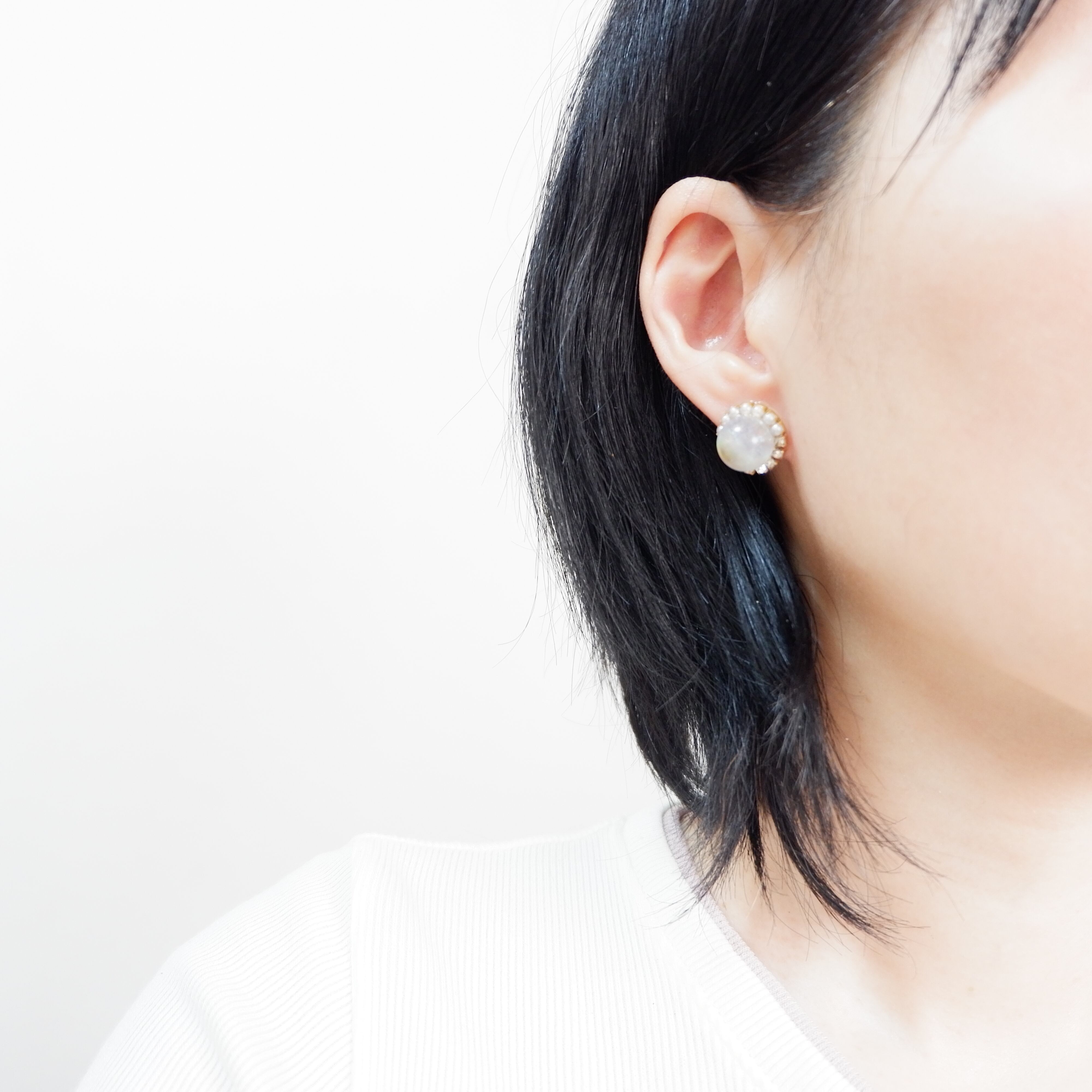 yumeno 】Sphere Sparkle ジュエリー スノー イヤリング／ピアス YUMENO EVERYDAY