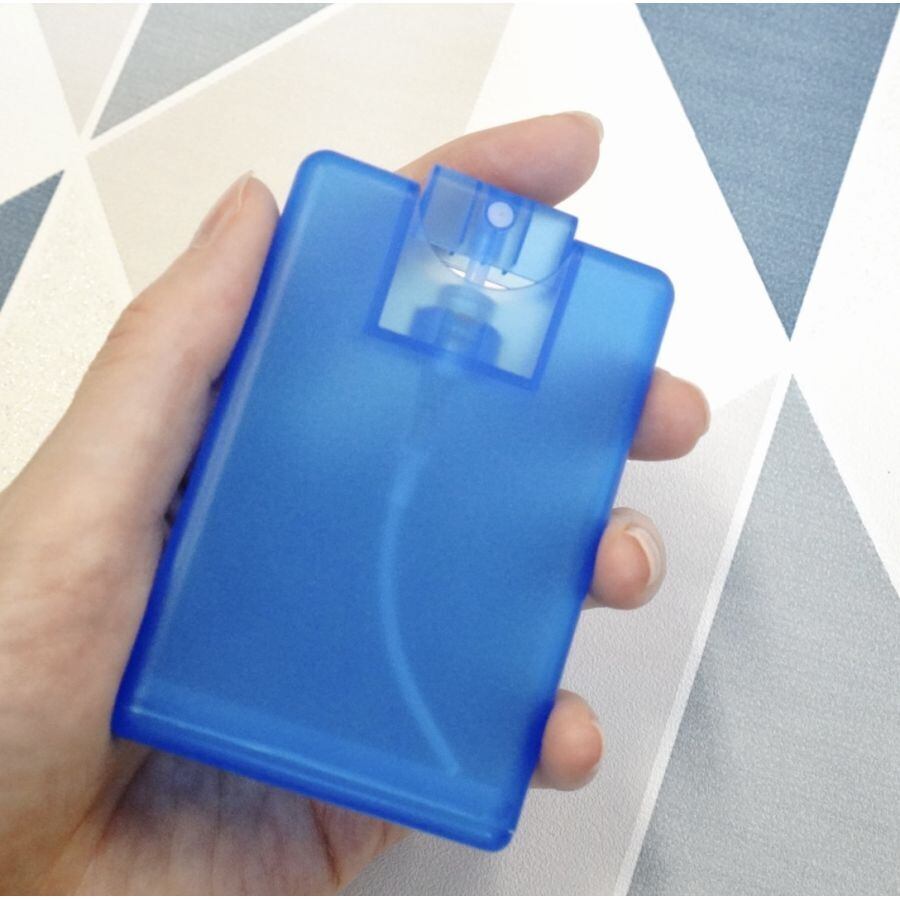 カード型スプレー容器】20ml カード型 サムライブルー クリア