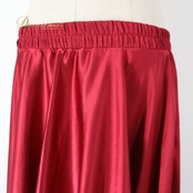 ベリーダンス オリエンタル 衣装 スカート レッド系 無地 シンプル 練習 レッスン 赤 光沢 アーム アーム飾り 腕飾り 鮮やか 上品 スリット ダンス衣装 イベント ステージ おしゃれ