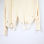 Leh / GANKO別注×damage waffle L/S sweater