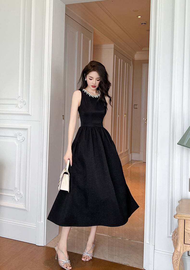 dress】ノースリーブデートワンピース M21614 | nanastyle