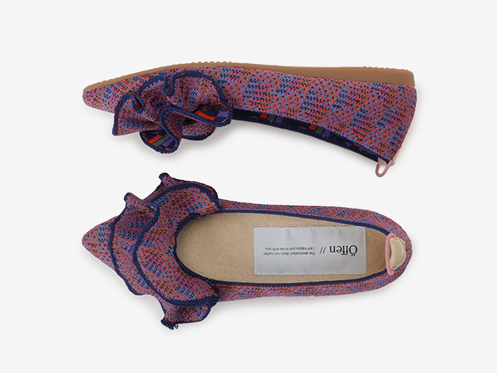 pointed-FRIN / PINK & NAVY | Offen