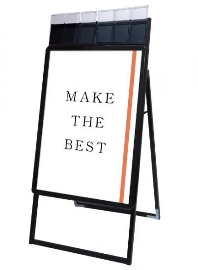 ポスターグリップスタンド看板パンフレットケース付(屋外用) B1片面ブラック