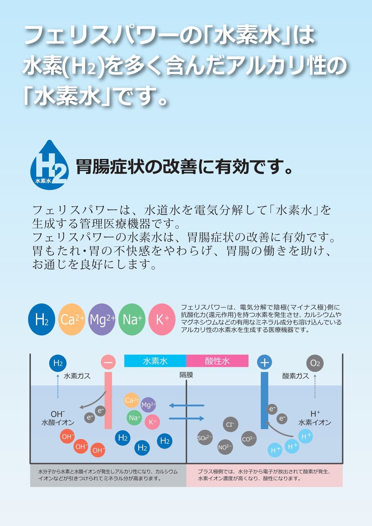 フェリスパワーKG-888｜医療用電解水生成器｜水素水｜株式会社カンゲン