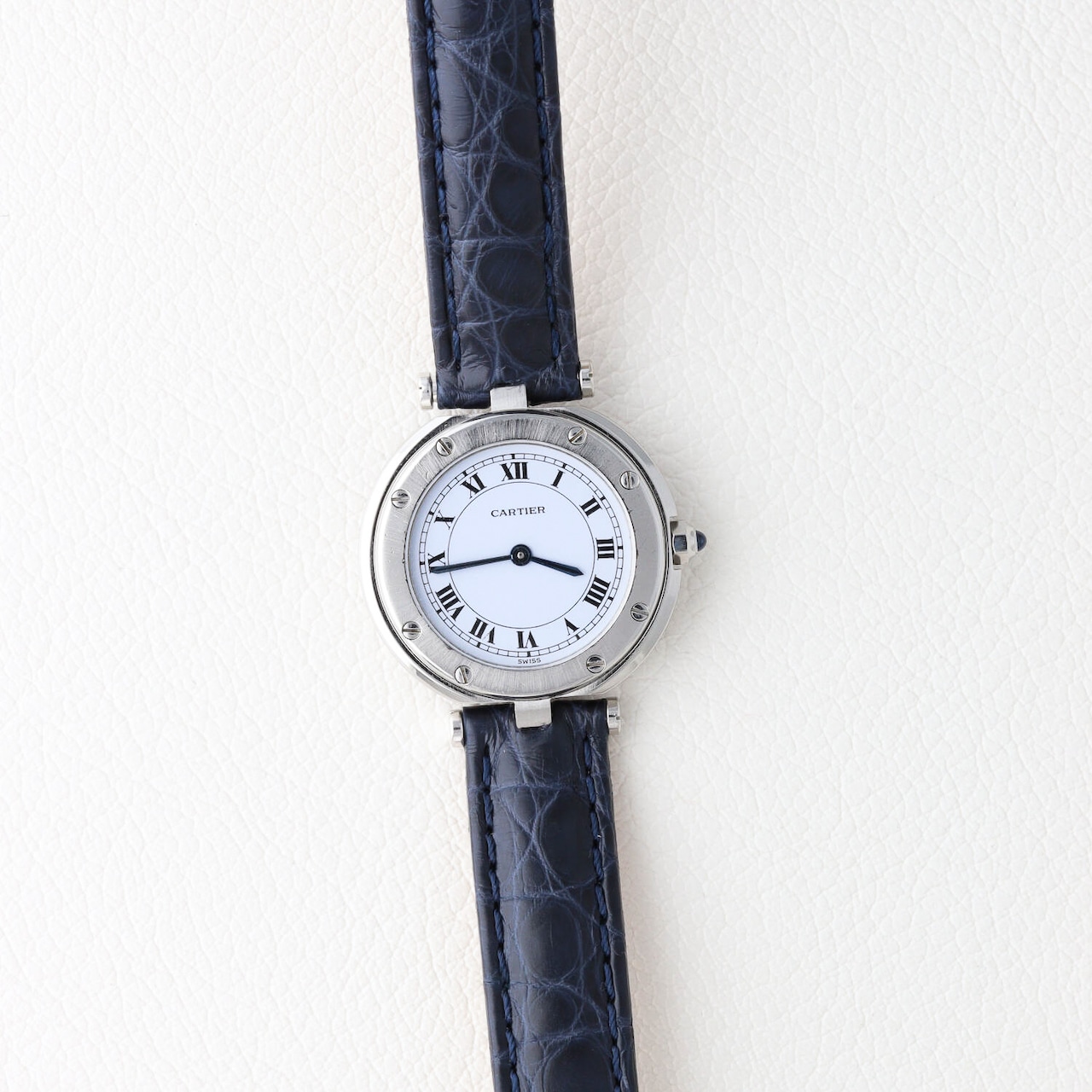 カルティエ サントスラウンドレザー