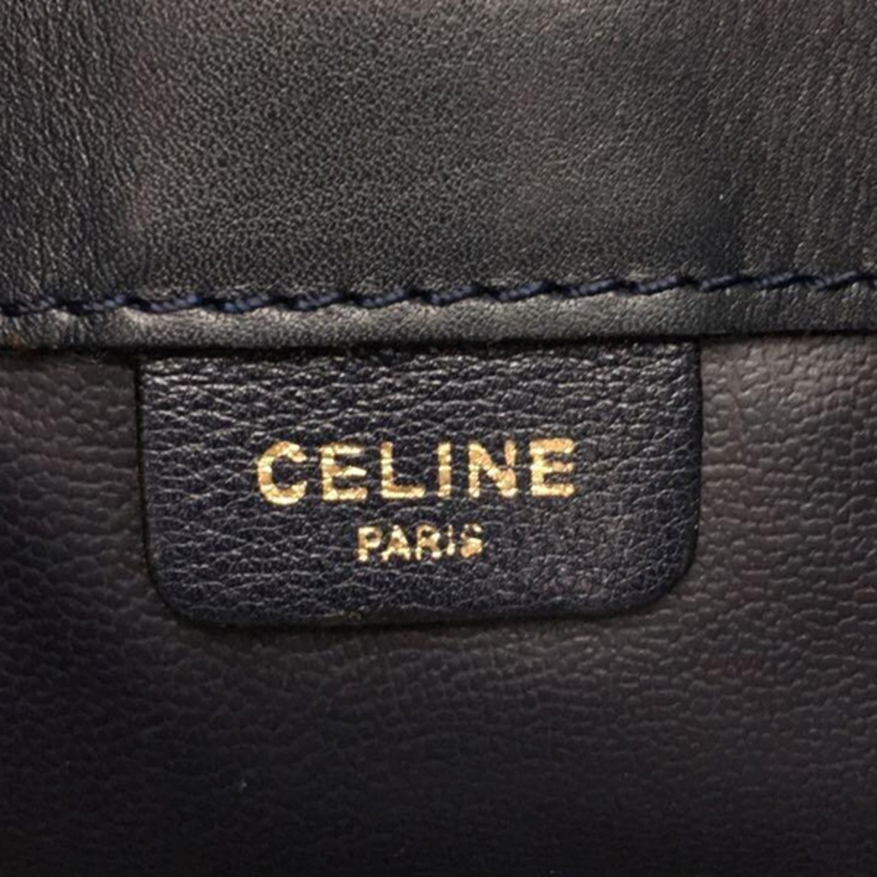 CELINE(セリーヌ)無地クラッチバッグ/ネイビー