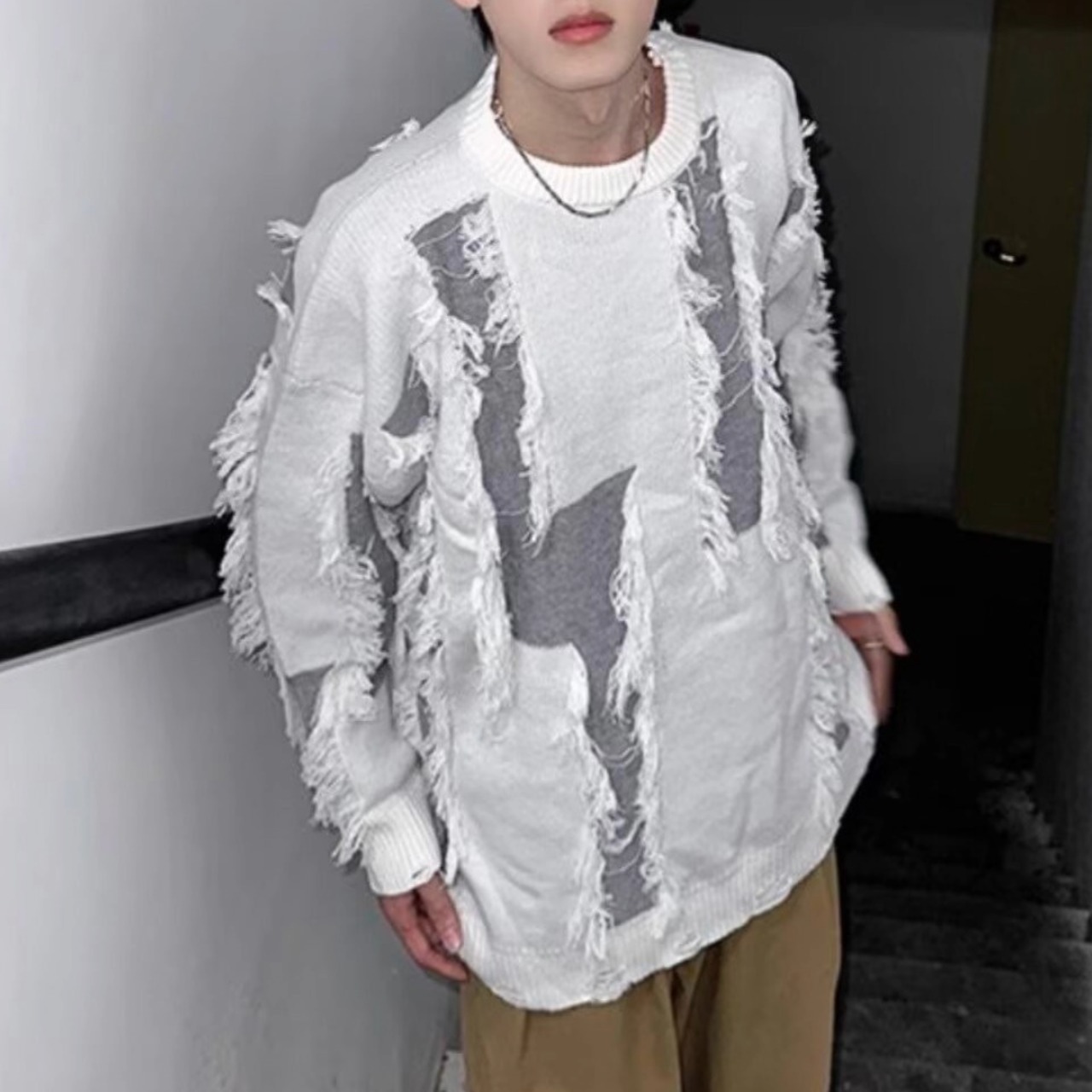 Contrast Crewneck Top TB2570・画像9