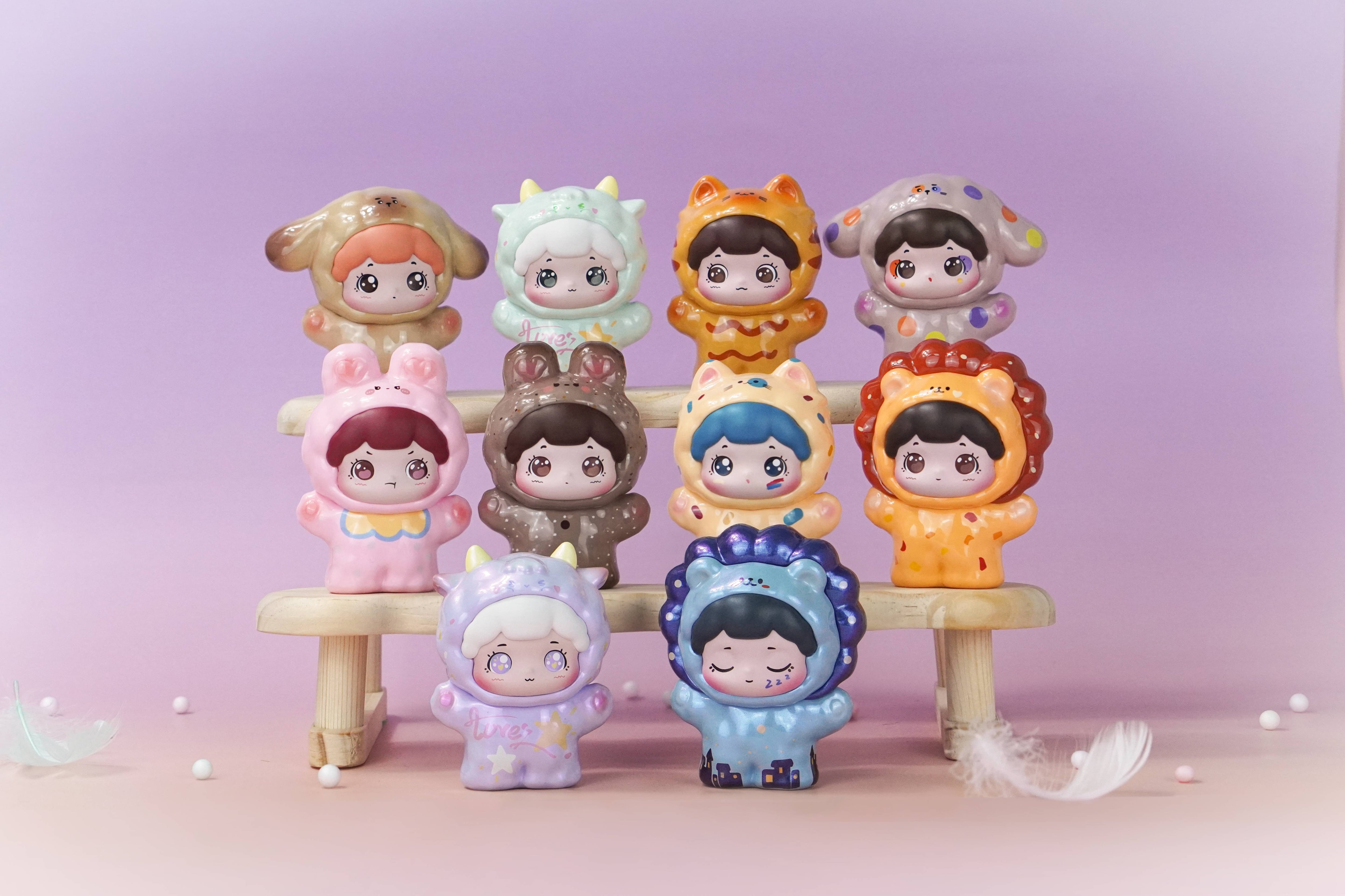 Animal Preschool 、Baby thteee、抱抱美食店 5点 POPTOY 抱っこシリーズ ミニ動物（特別塗装 | nomads online shop