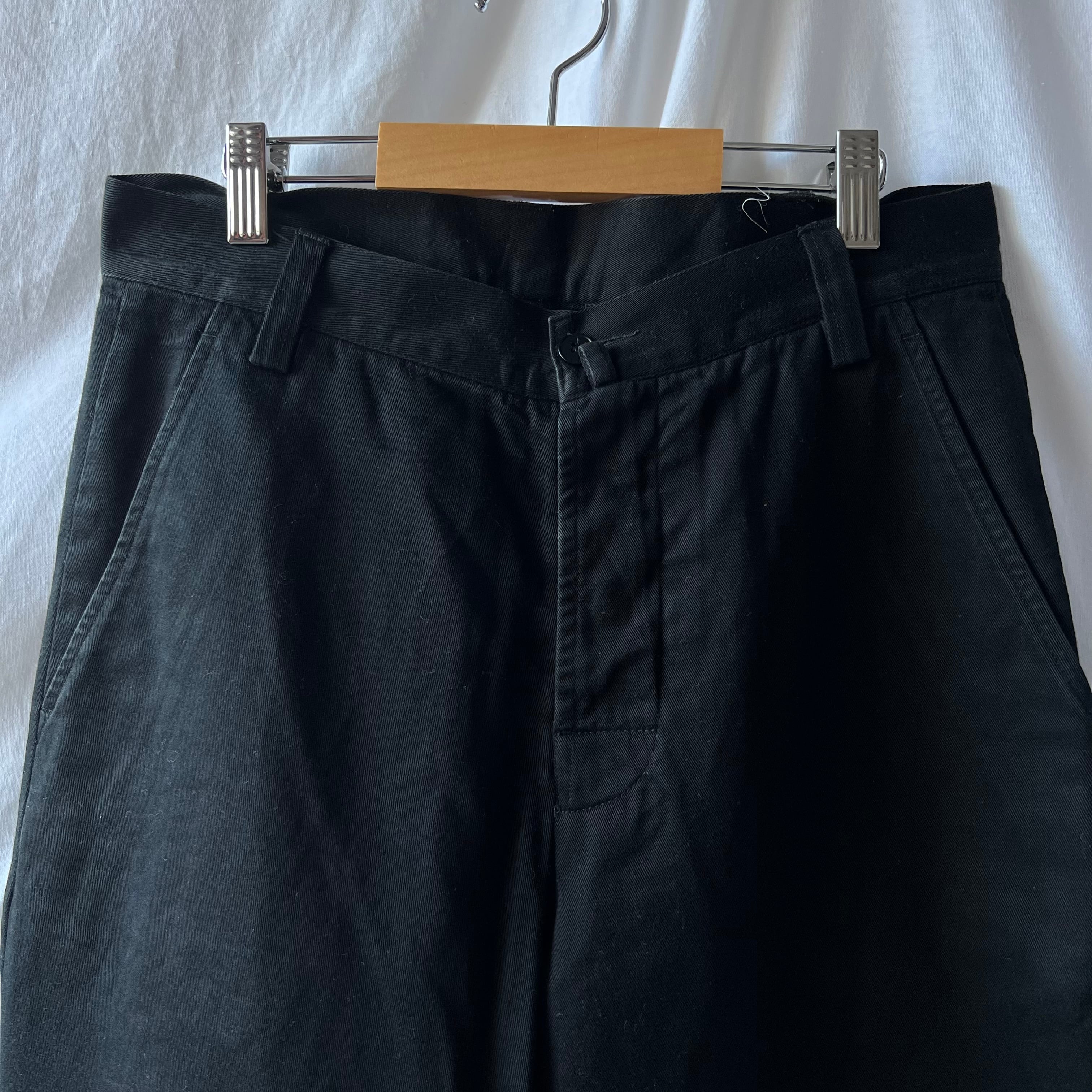 90s “agnes b.” made in france black streat cotton pants