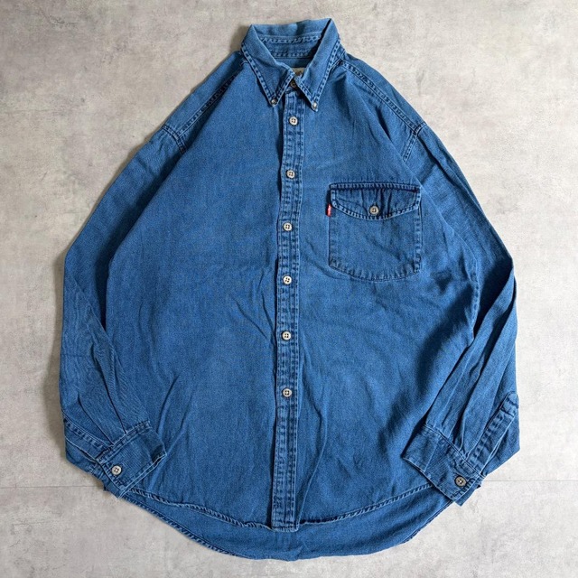 Levis リーバイス デニムシャツ 古着 90s M 青 20307