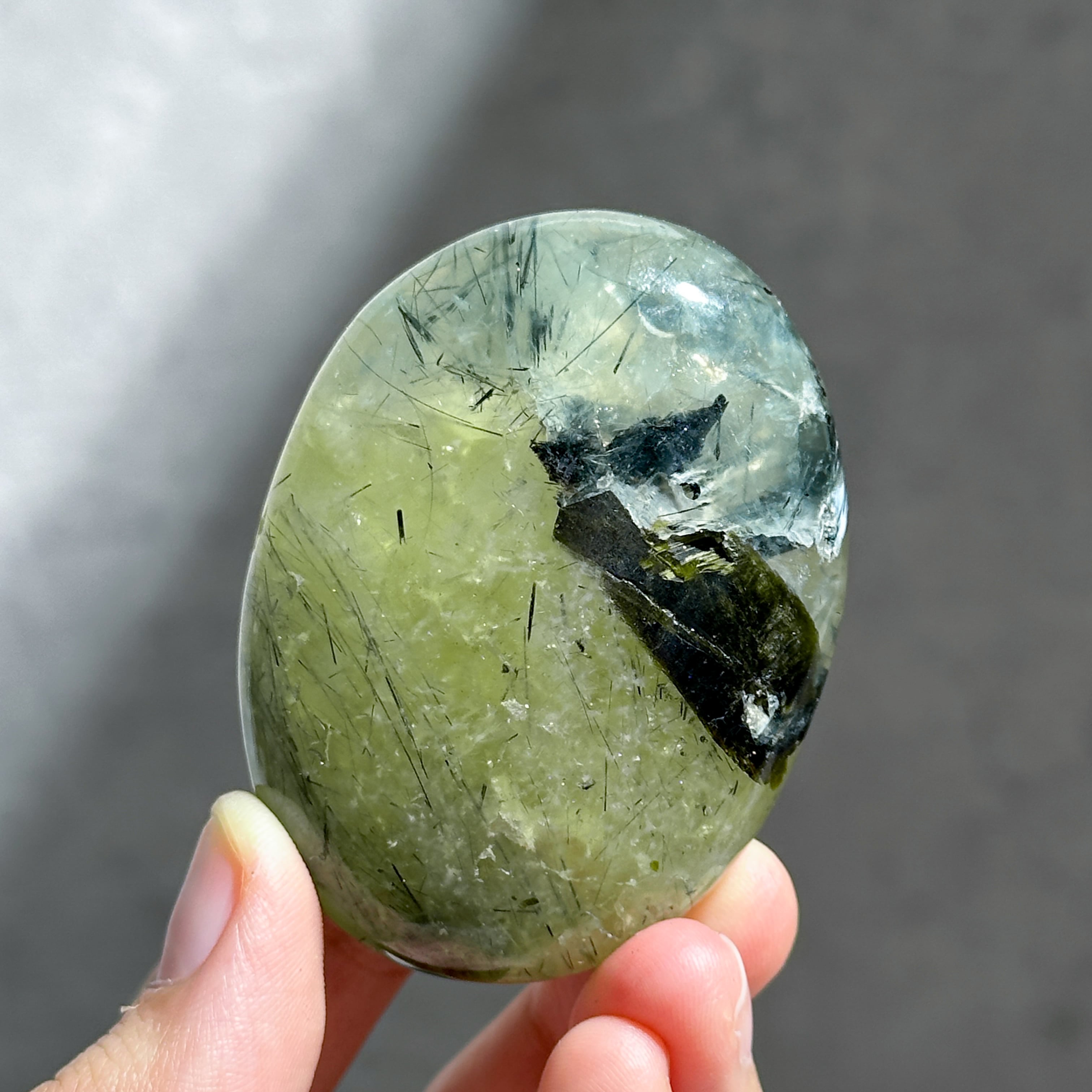 プレナイト パームストーン44◇ Prehnite ◇天然石・鉱物