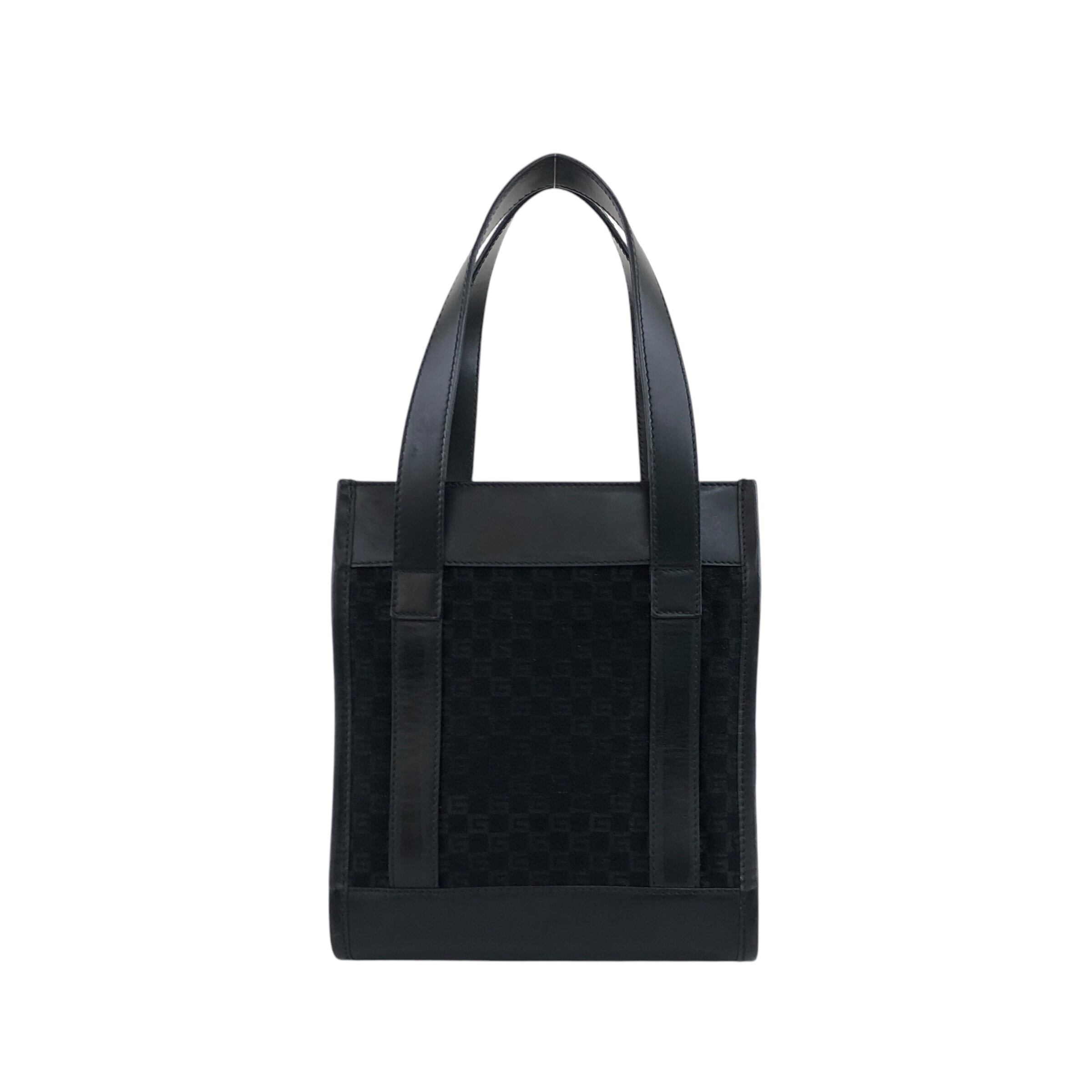 GUCCI グッチ ハンドバッグ ブラック ロゴ ウール ミニバッグ vintage