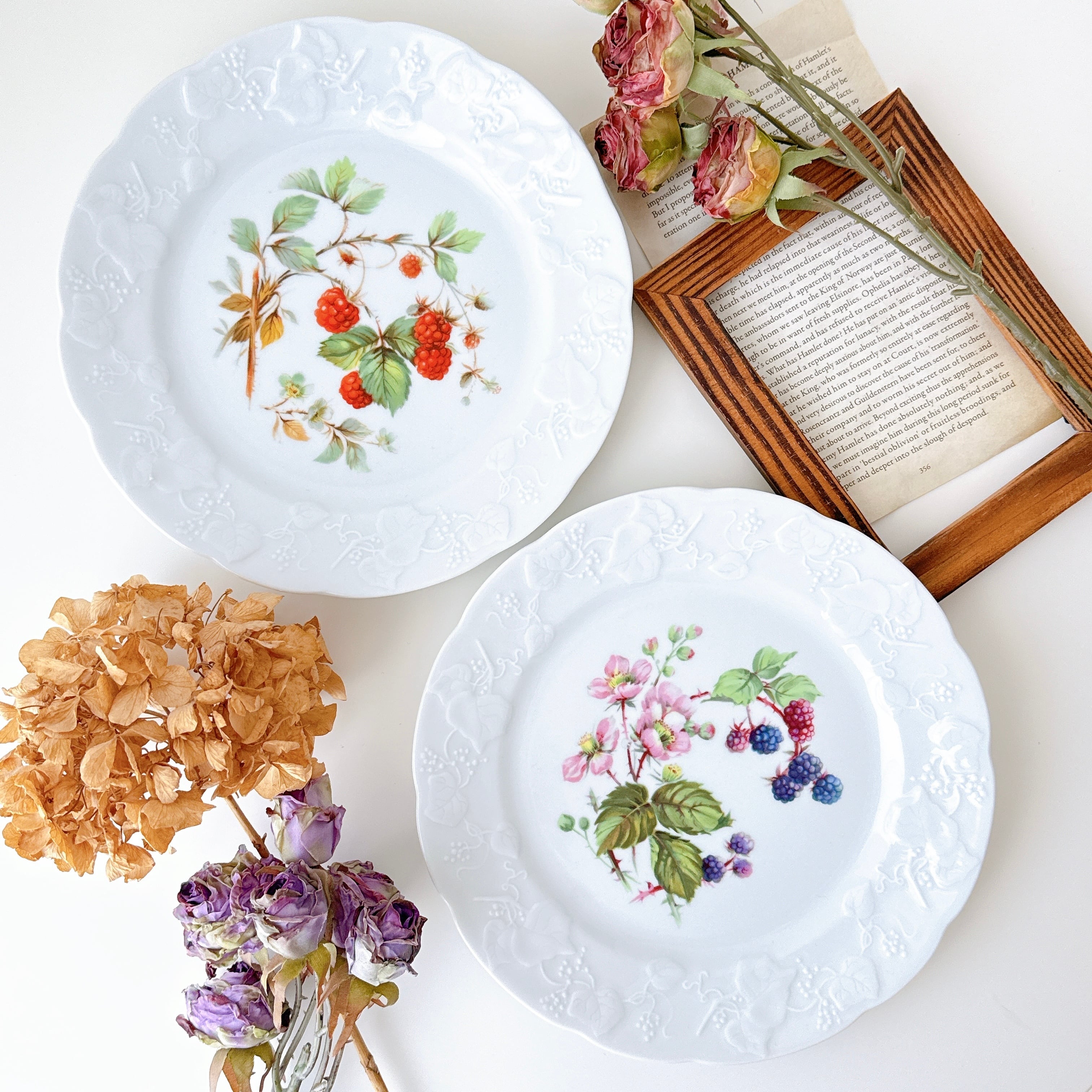 リチャードジノリ　ボンジョルノチェリー　ディッシュラウンドS　② Richard Ginori - 【美品】リチャードジノリ☆ボンジョルノチェリー☆C