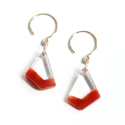 K10｜fruities｜アンフィボールインクォーツのピアスNO.1