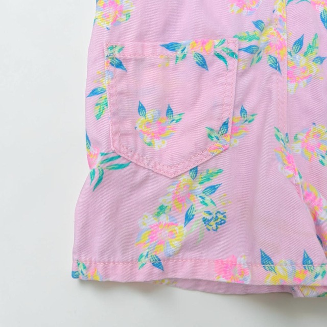 【KIDS】OSHKOSH Floral Short Overalls size:2T