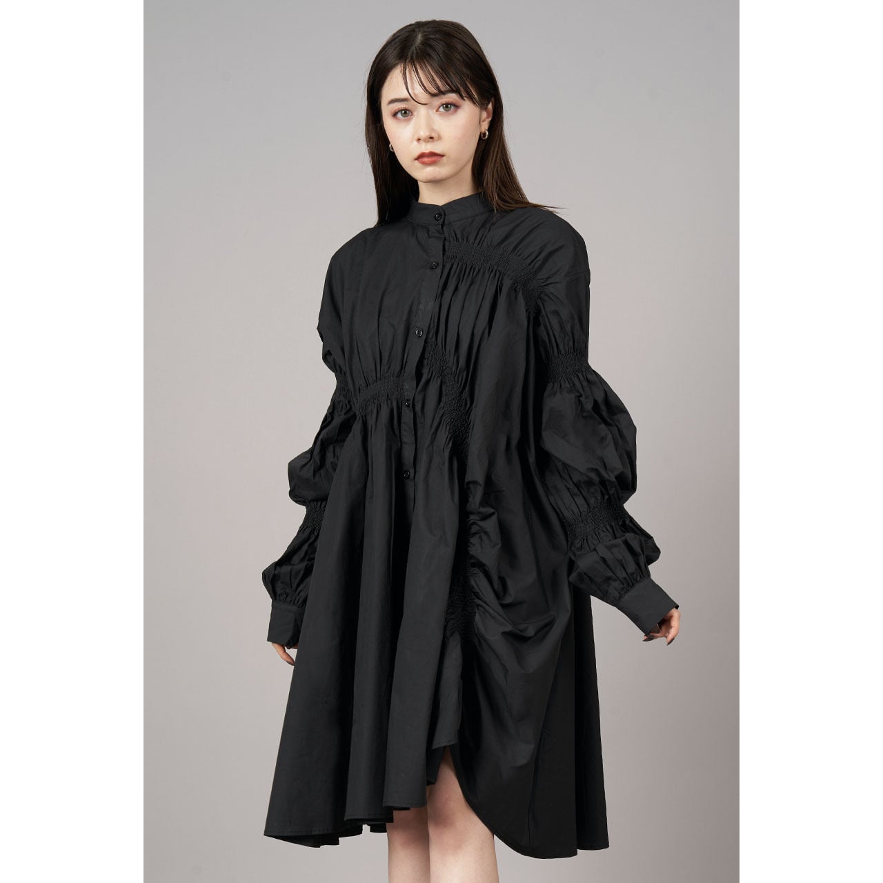Shirring Virago Sleeve Onepiece | HEENIE HEENIE 公式 Shirring Virago Sleeve Onepiece | HEENIE HEENIE 公式