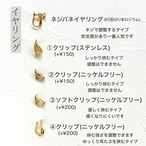 ミニスワッグ付き・ホリデージュエリー3点セット｜イヤーアクセ＆リング2点｜No.7