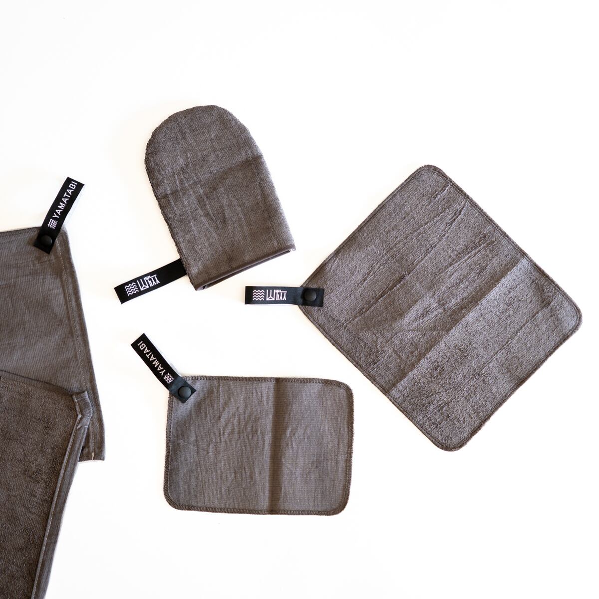 サッパリタオル Mitten（石鹸なし/皮脂汚れ/登山の汗のベタつき除去
