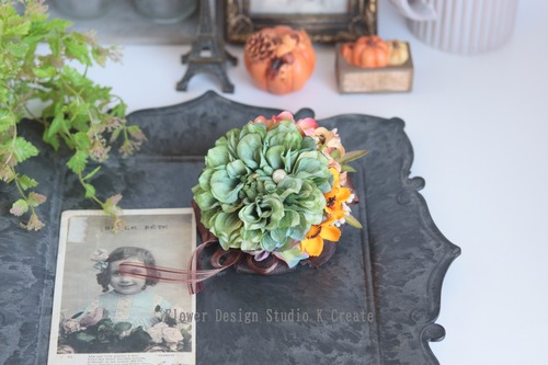 結婚式・卒業式・入学式に♡グリンダリアのコサージュ　黄緑　グリーン　グリン　黄緑　ダリア　コサージュ　フォーマル　セレモニー　ママコーデ　結婚式　披露宴　参列