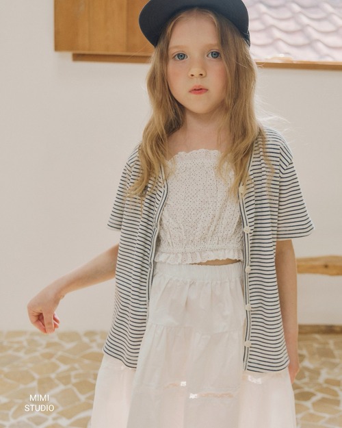 BY MIMI［取寄］rib half cardigan 26summer