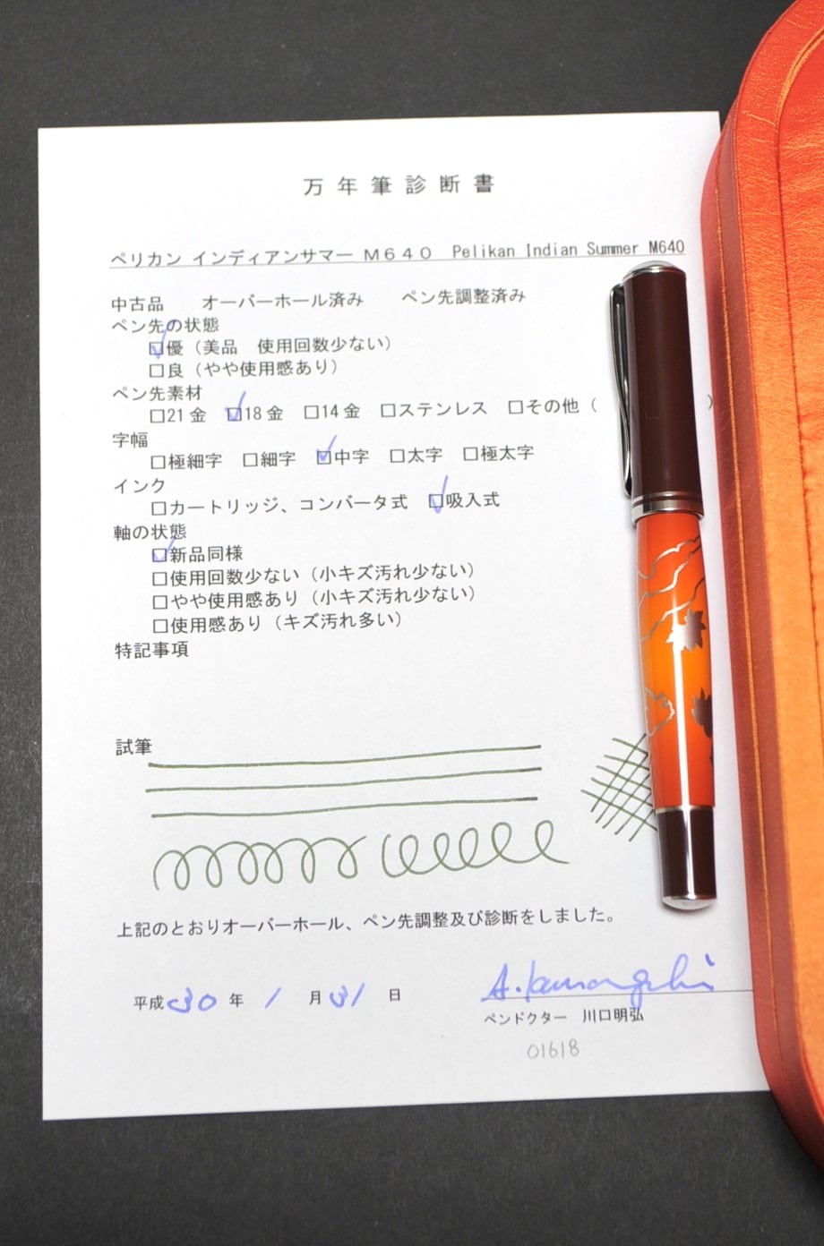 2009 ペリカン インディアンサマー M640 Pelikan Indian Summer