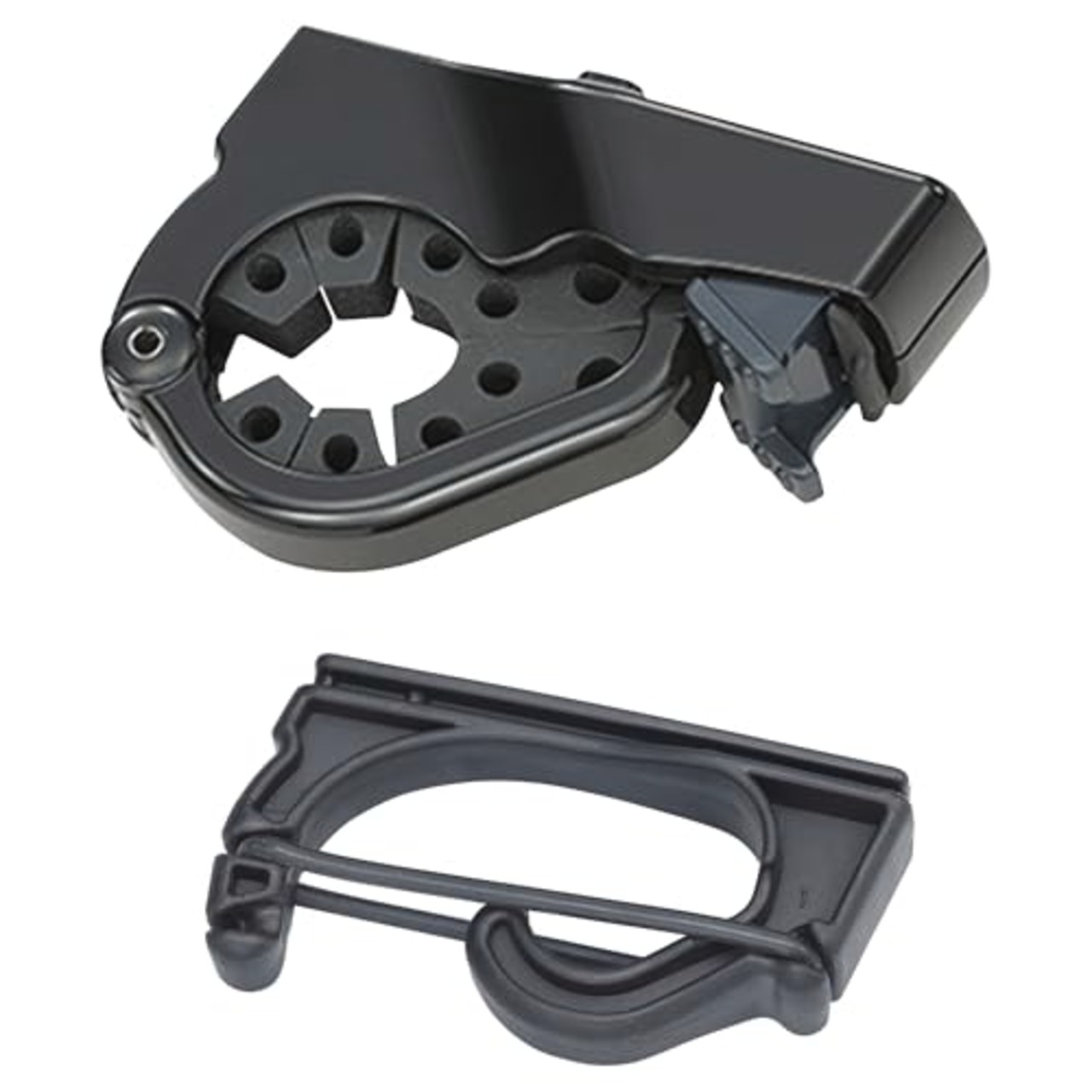 カーメイト(Carmate) inno(イノー) ロッドホルダー オプション 増設 ホルダー ブラック IF26BK IF27BK IF28BK などに増設可能 フロントフック リアフック セット クランプ式 Jフック IF58BK