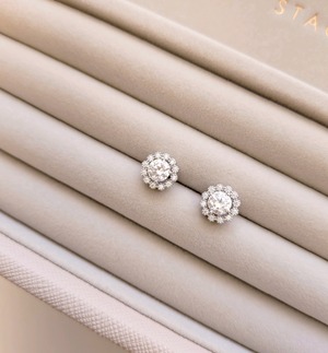 【MOISSANITE】lace flower