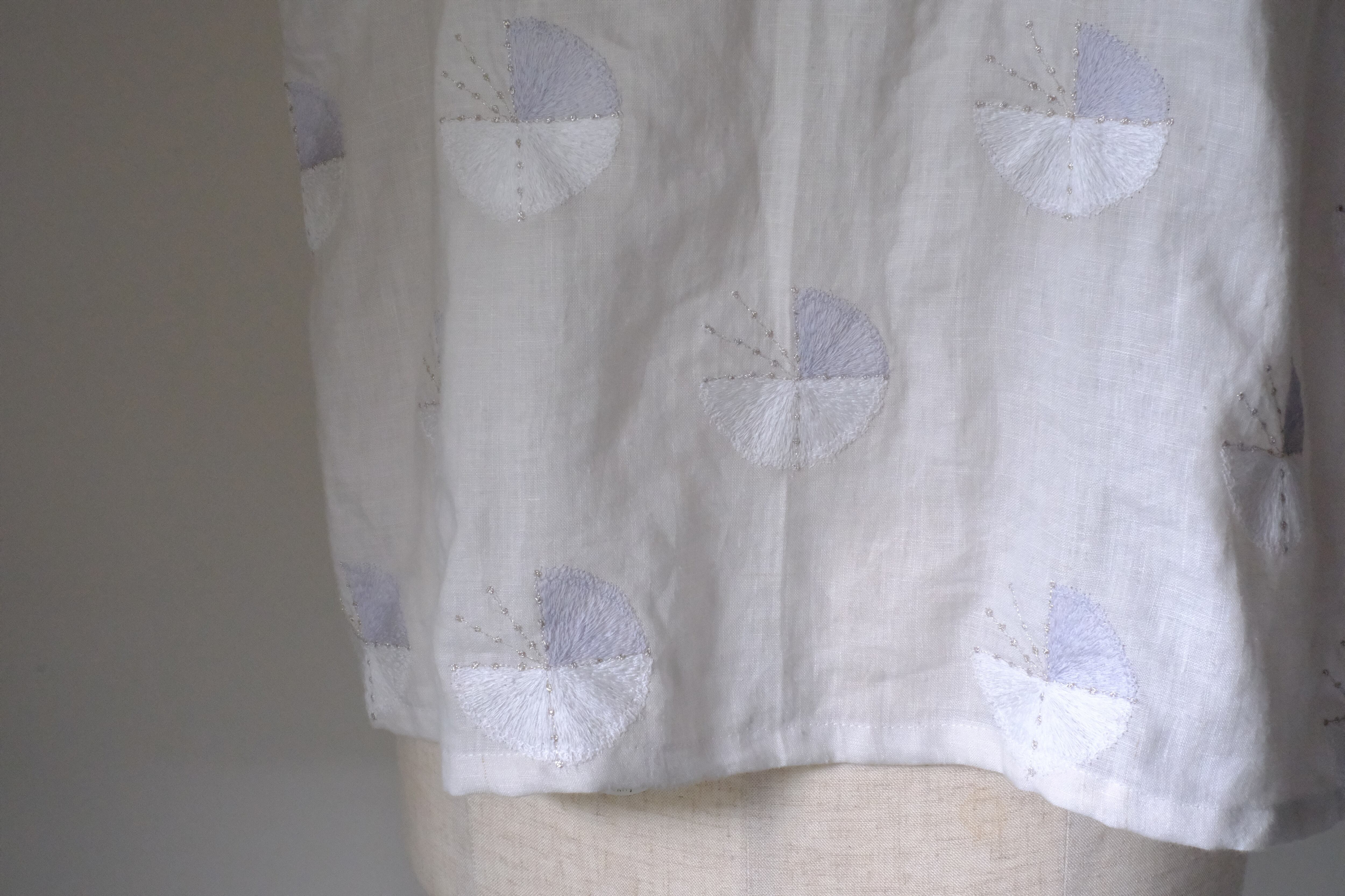 ノースリーブカットソー　cl-126(オフ白)