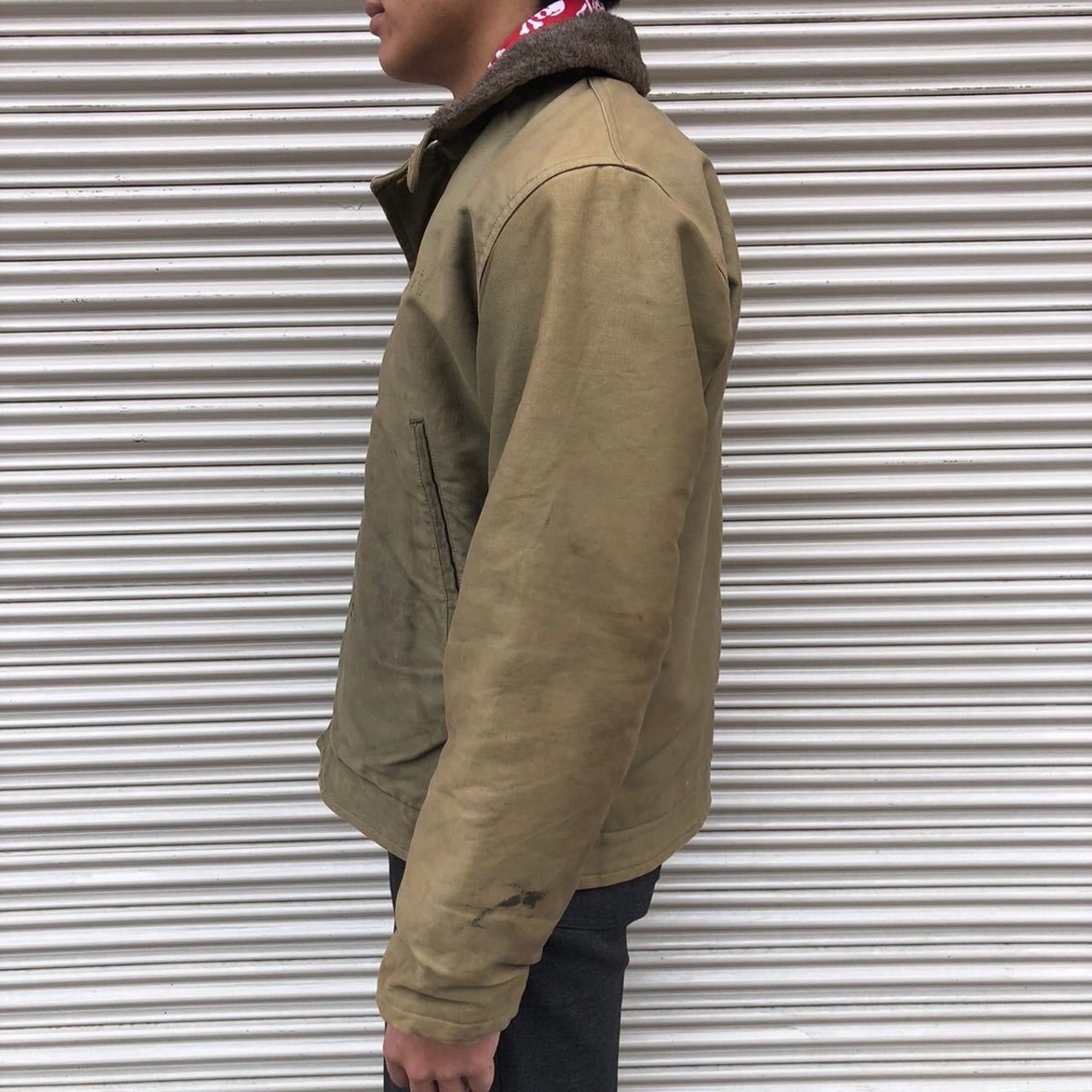 極上 40s U.S.NAVY 米軍実物 USN N-1 デッキジャケット ヴィンテージ  