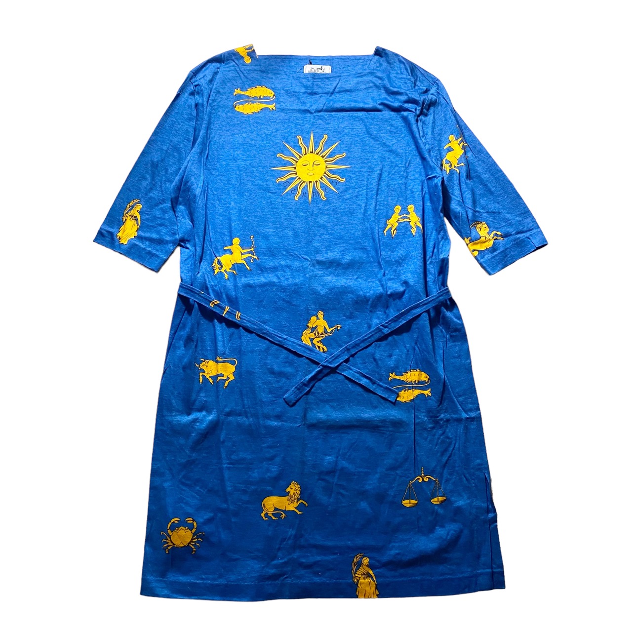 vintage HERMES “Zodiac” print one-piece