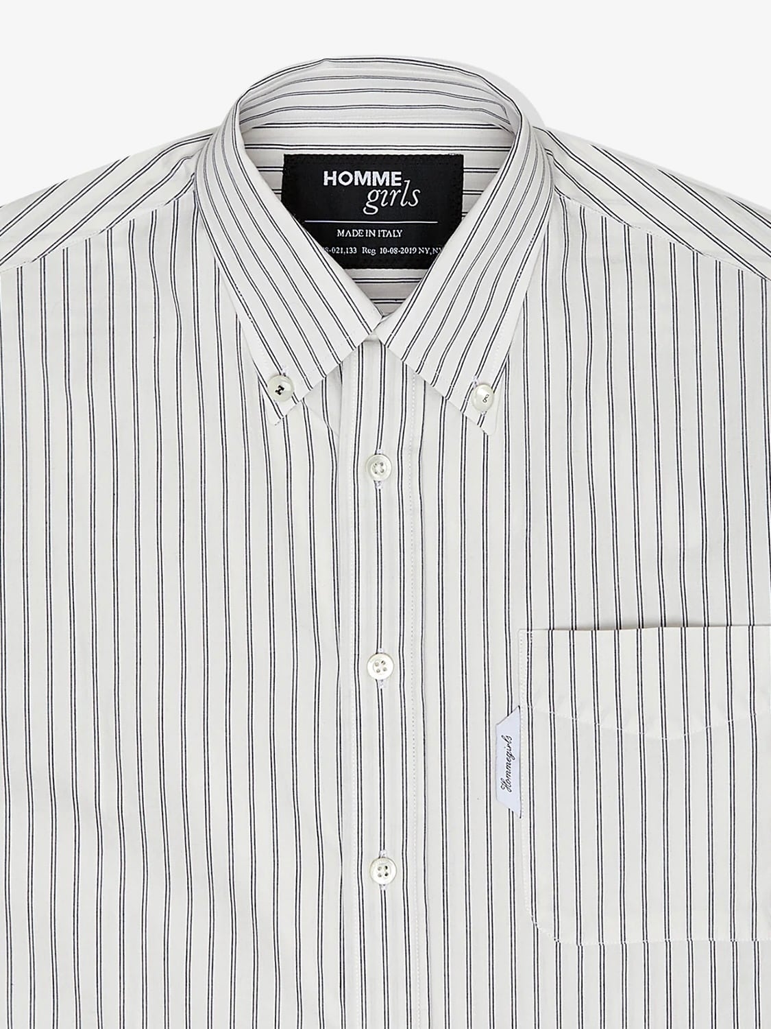 25AW】HOMME girls オムガールズ / LONG SLEEVE LAYERED SHIRT