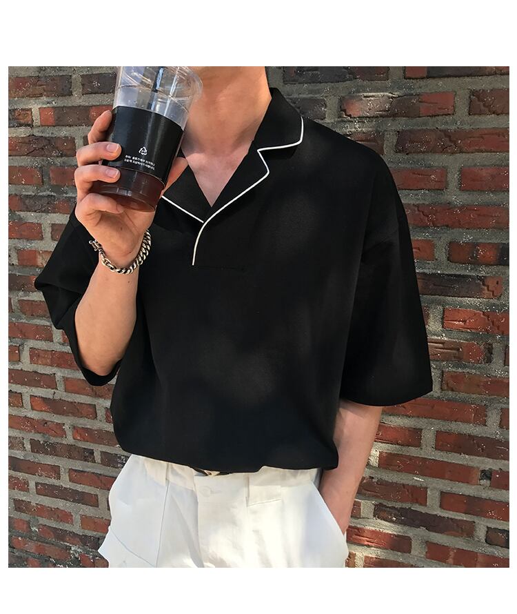 全2色 Tシャツ カットソー ポロシャツ カジュアル おしゃれ