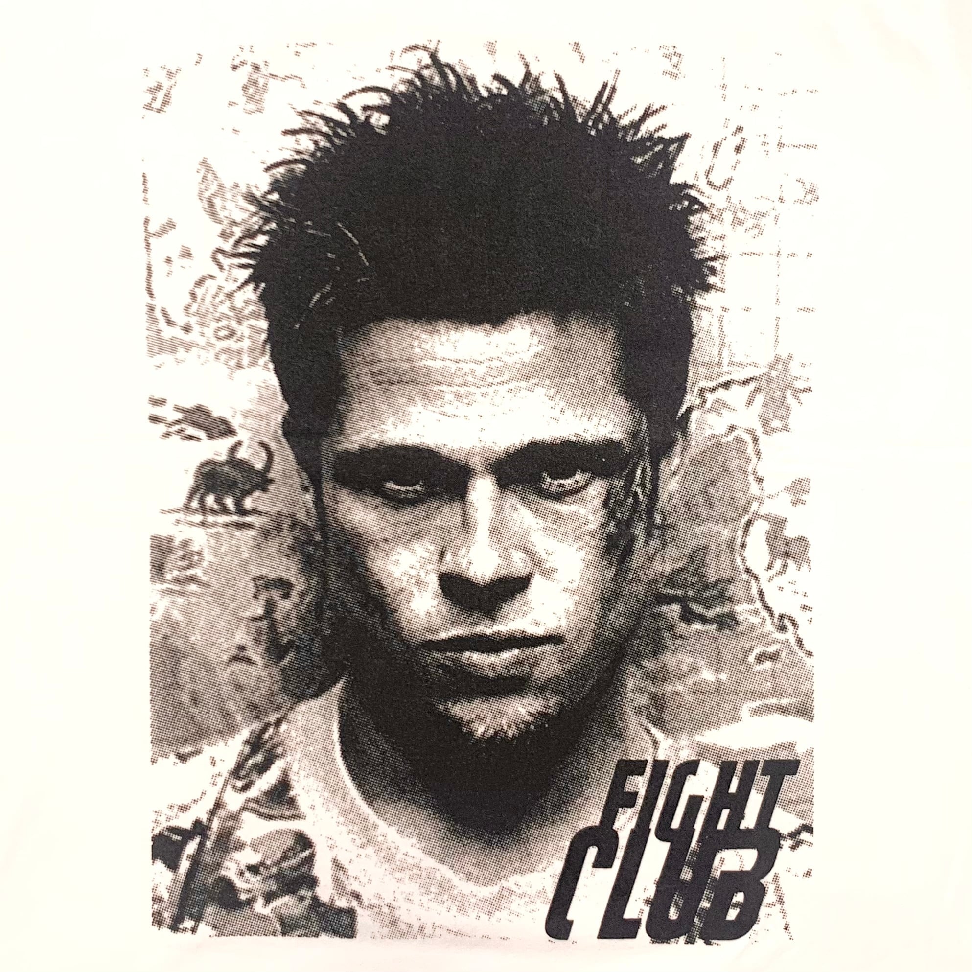 11758 映画 ファイトクラブ ブラッド・ピット プリントTシャツ L | San