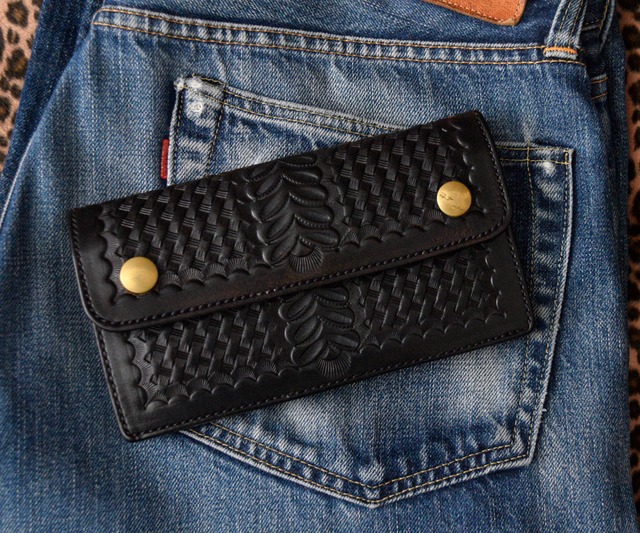 ALFONSO'S  OF HOLLYWOOD LEATHER TRUCKER WALLET