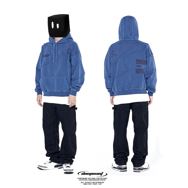 【DOMINANT】INCNING HOODY (BLUE・GREEN・CHACOAL)