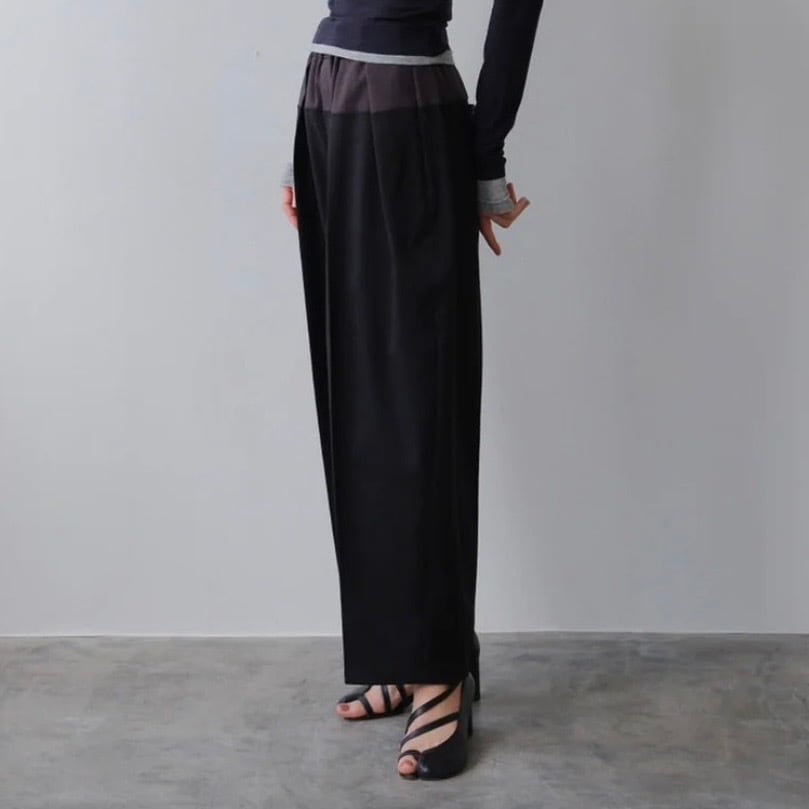 《 11/25(火)まで限定販売 》【 IFMEH 】Bicolor curve pants