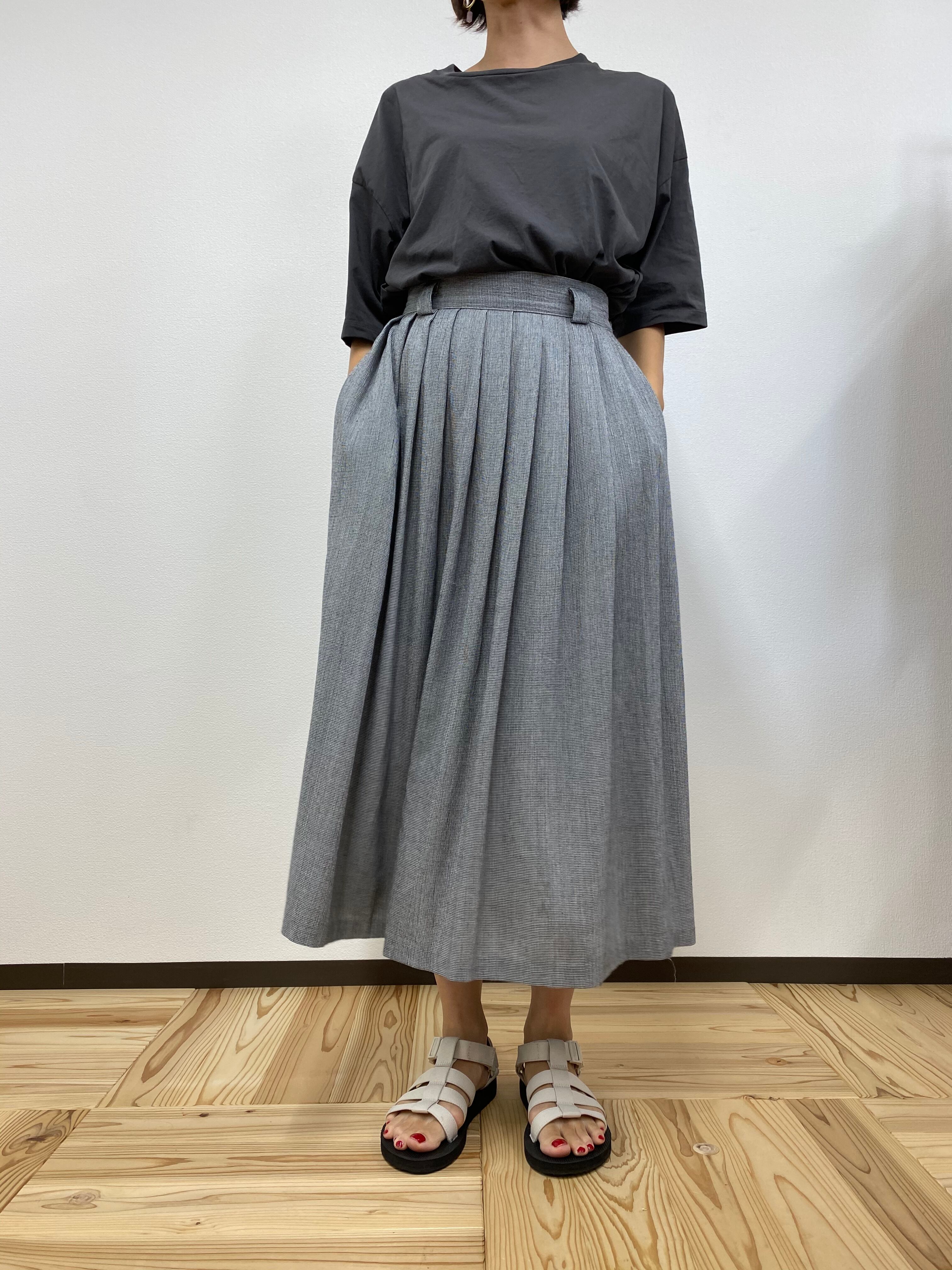 【BRIGGS new york】mini chidori tuck gather skirt