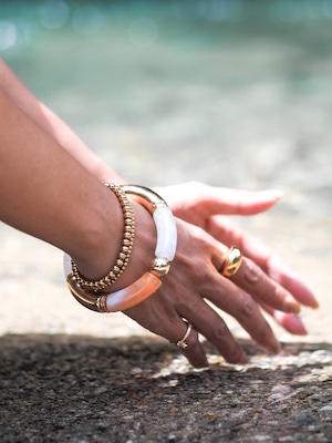 【残1】Boho wide bracelet(A)ボーホーワイドブレスレット