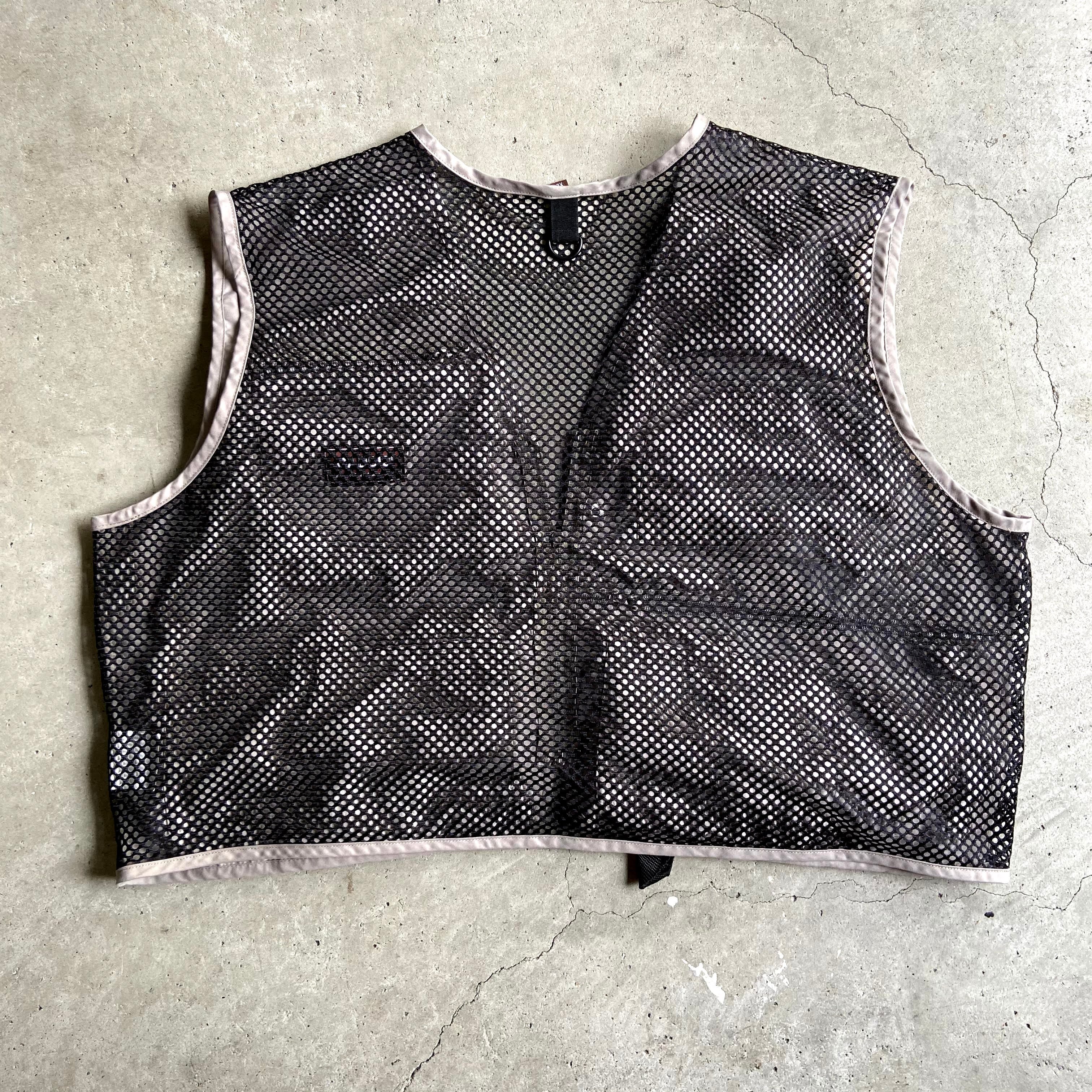 CADIS ショート丈 フィッシングベスト メンズXL 古着 多ポケット 多