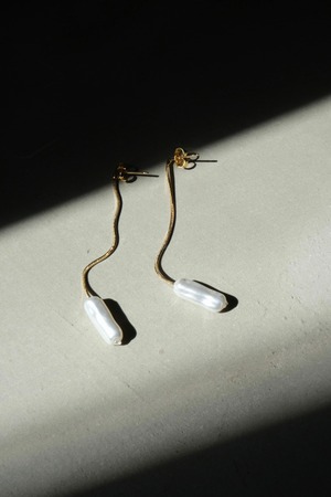 pearl chain earrings