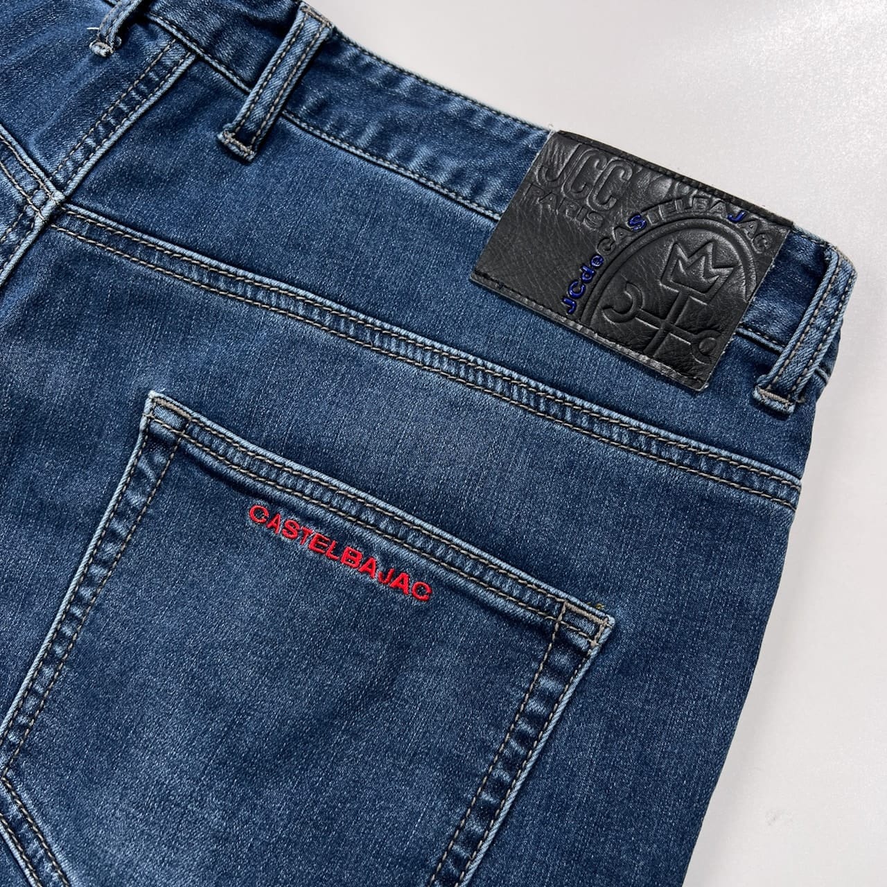 CASTELBAJAC カステルバジャック BIGロゴ入り デニム パンツ ジーンズ サイズ 50 /メンズ