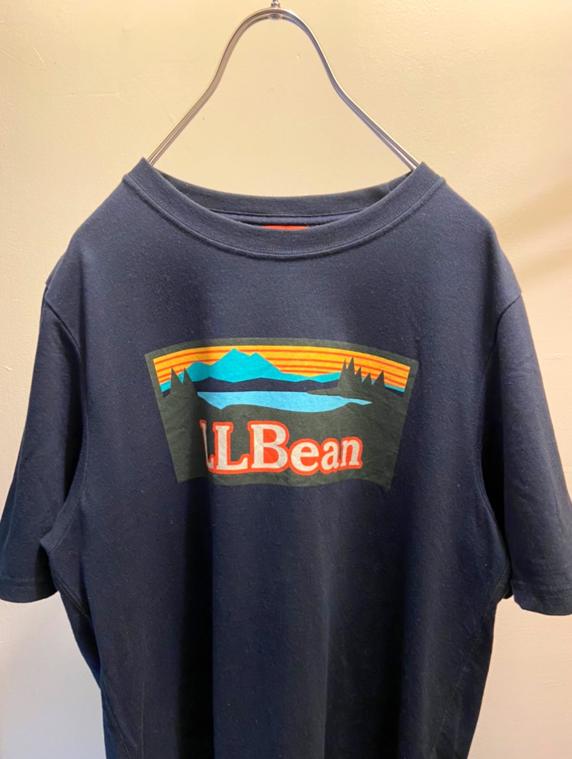 美品 古着 LL.Bean デカロゴ プリントTシャツ 半袖