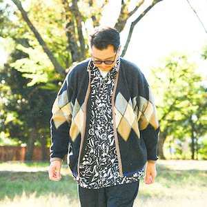 ARGYLE FLEECE CARDIGAN 3